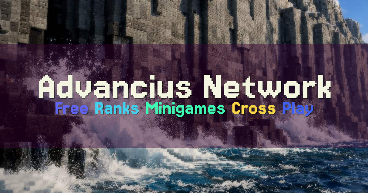 Banner for Advancius Network Free Ranks Multi Mode Server (play.advancius.net)