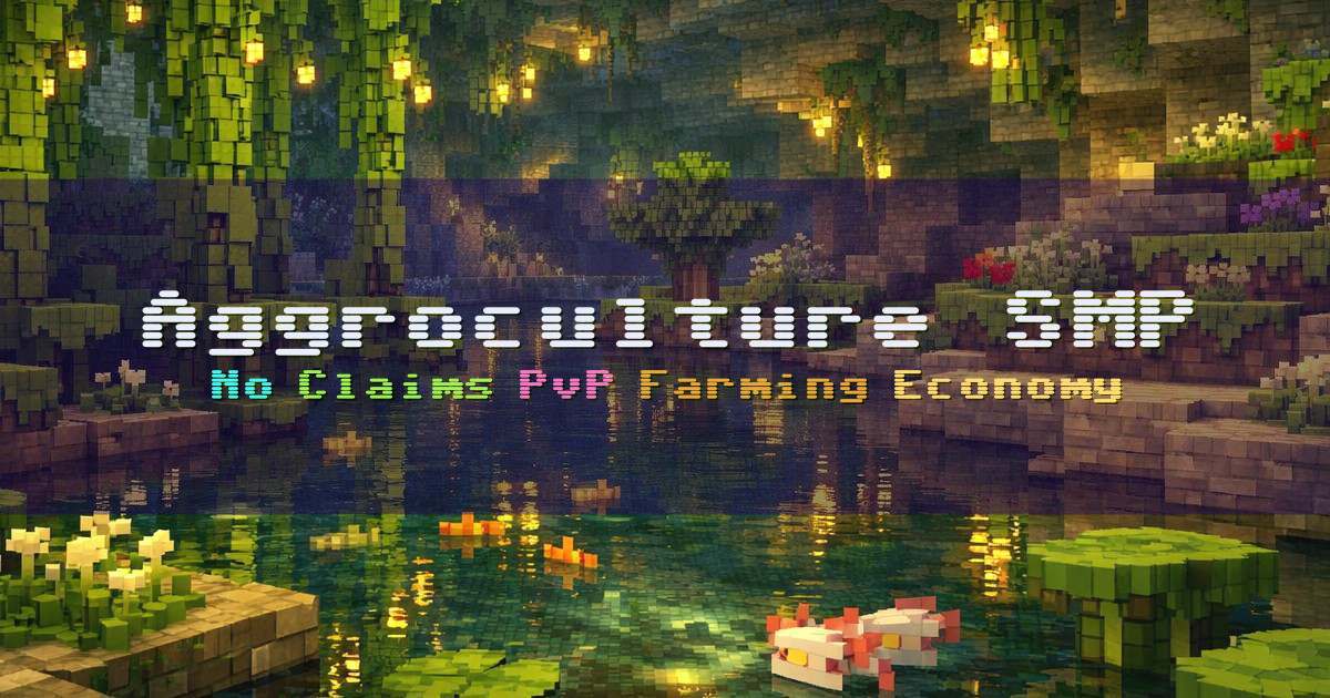 Banner for Aggroculture SMP No Claims Farming Economy (aggroculture.net)