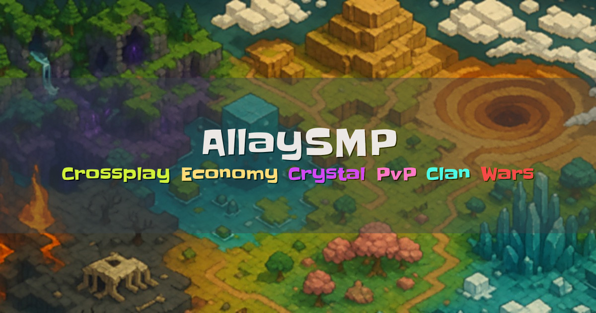 Banner for AllaySMP Crossplay Economy and Crystal PvP (allaysmp.pro)