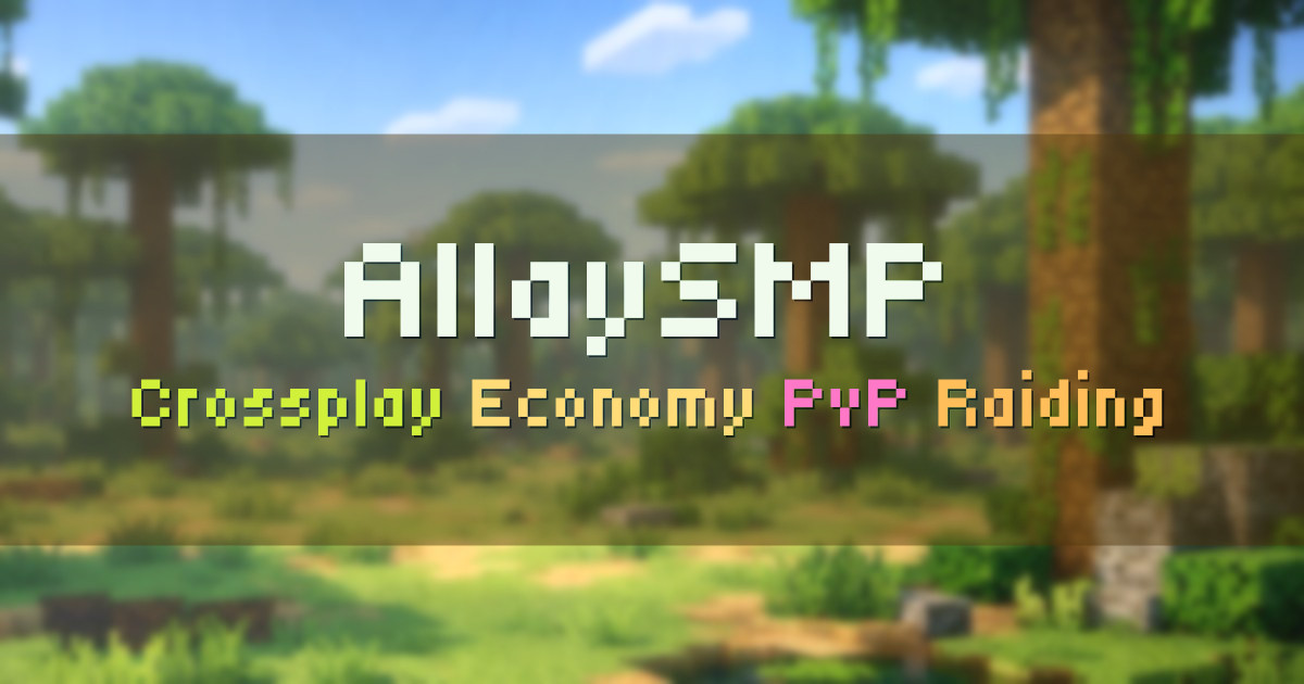Banner for AllaySMP Crossplay Economy PvP and Clan Wars (allaysmp.pro)