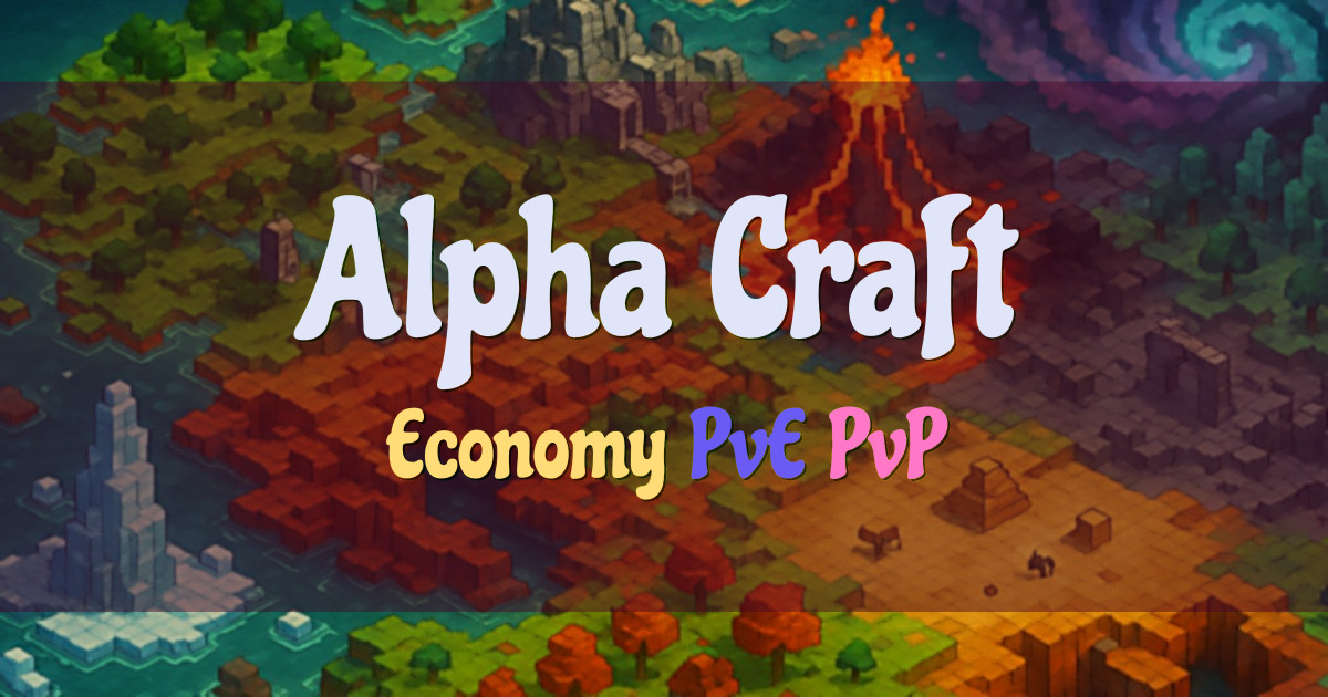 Banner for Alpha Craft Survival SMP with Economy and PvP (alphacraft.si)