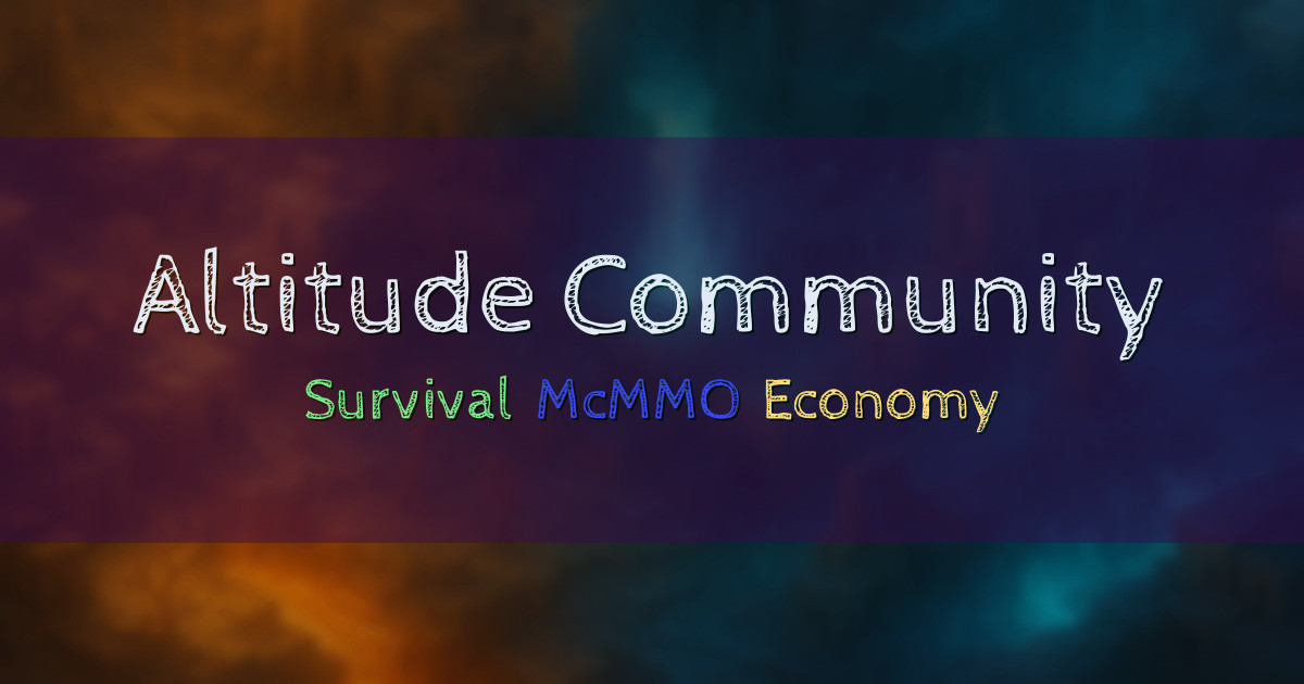 Banner for Altitude Community Synced Survival Servers (play.alttd.com)