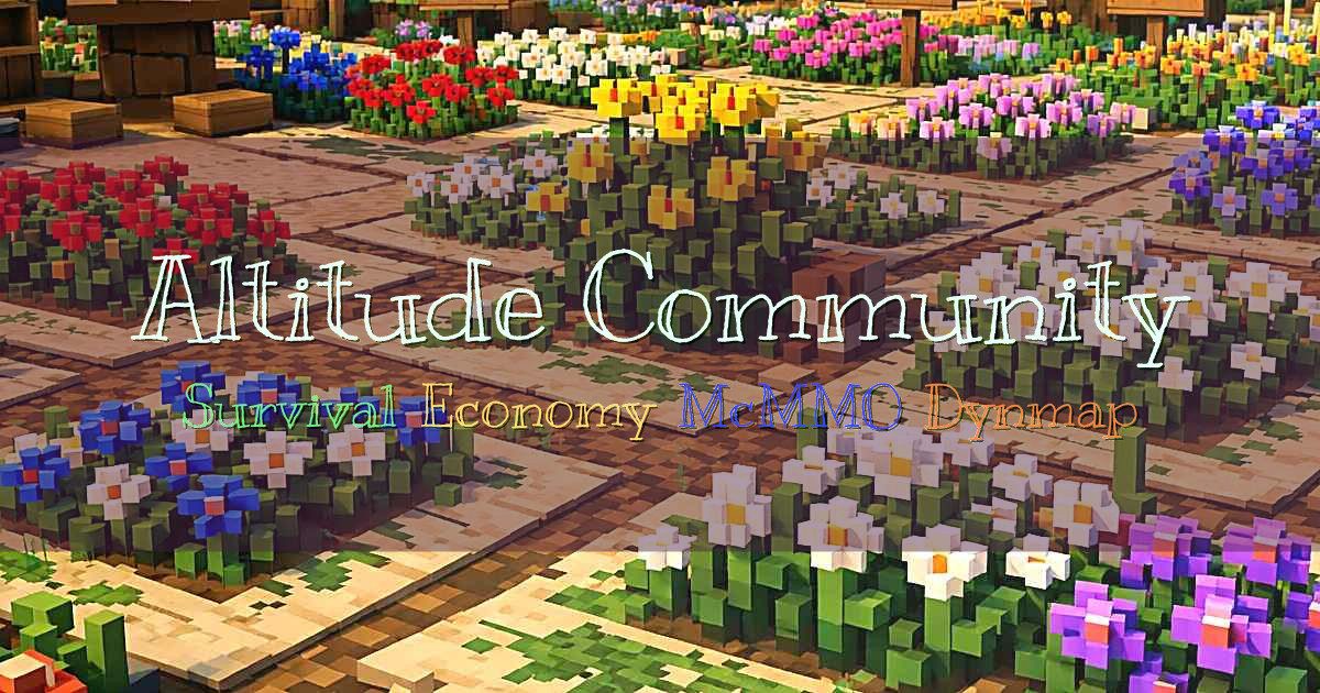 Banner for Altitude Community Synced Survival Worlds (play.alttd.com)