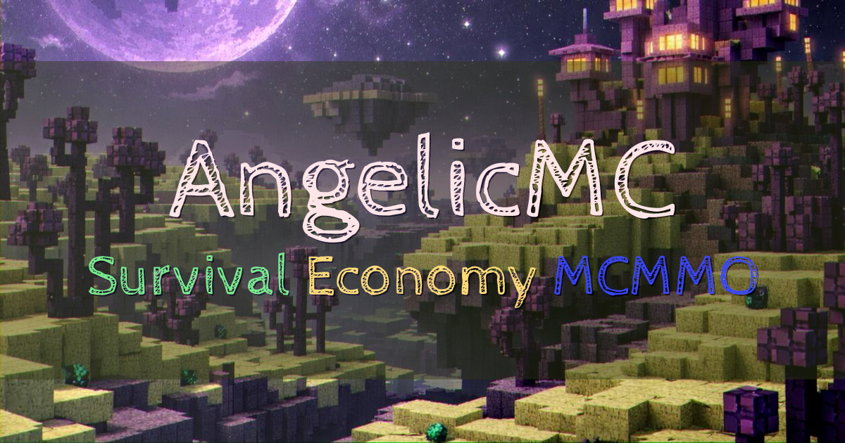 Banner for AngelicMC Enhanced Survival Economy (angelicmc.org)