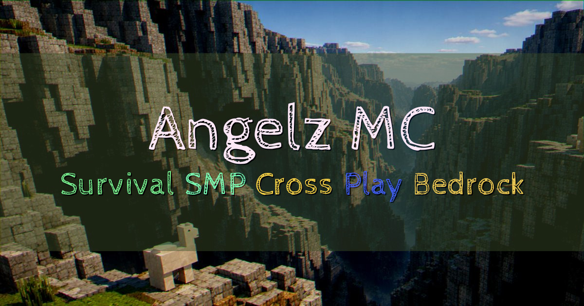Banner for Angelz MC Cozy Survival SMP Cross Play (play.angelzmc.net)