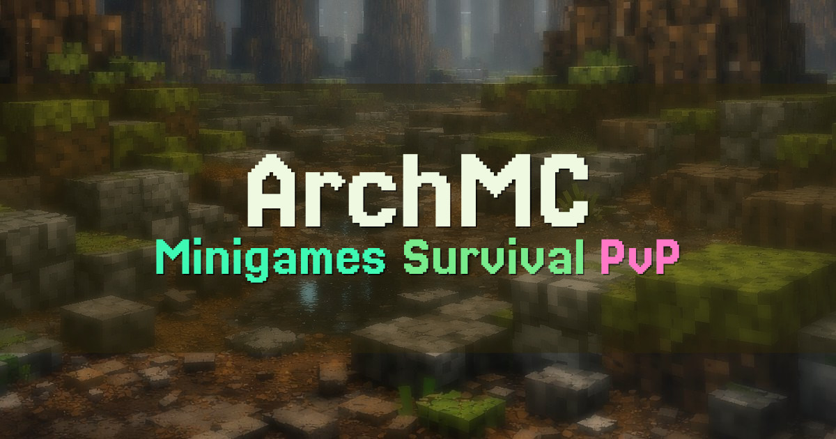 Banner for ArchMC Minigames Survival and Creative (arch.mc)