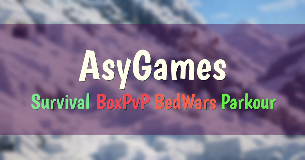Banner for AsyGames Survival fara wipe si moduri competitive (asygames.ro)
