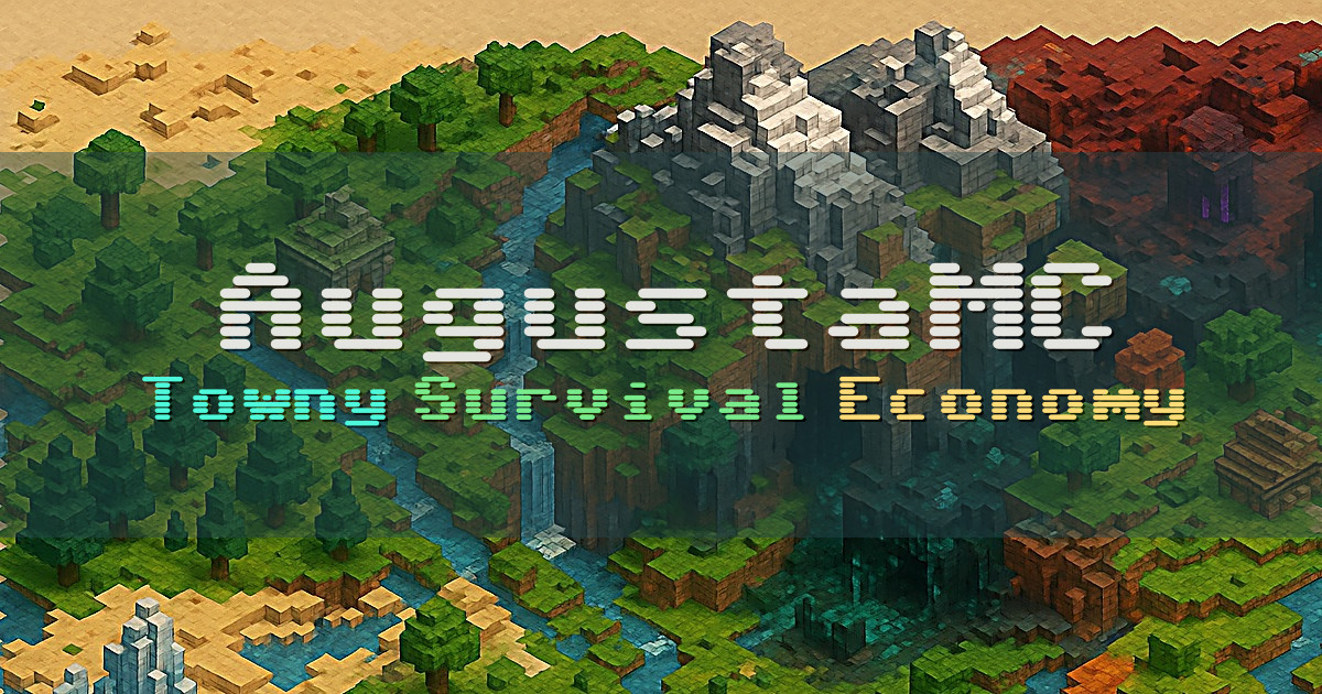 Banner for AugustaMC Towny Survival Economy (augustamc.com)