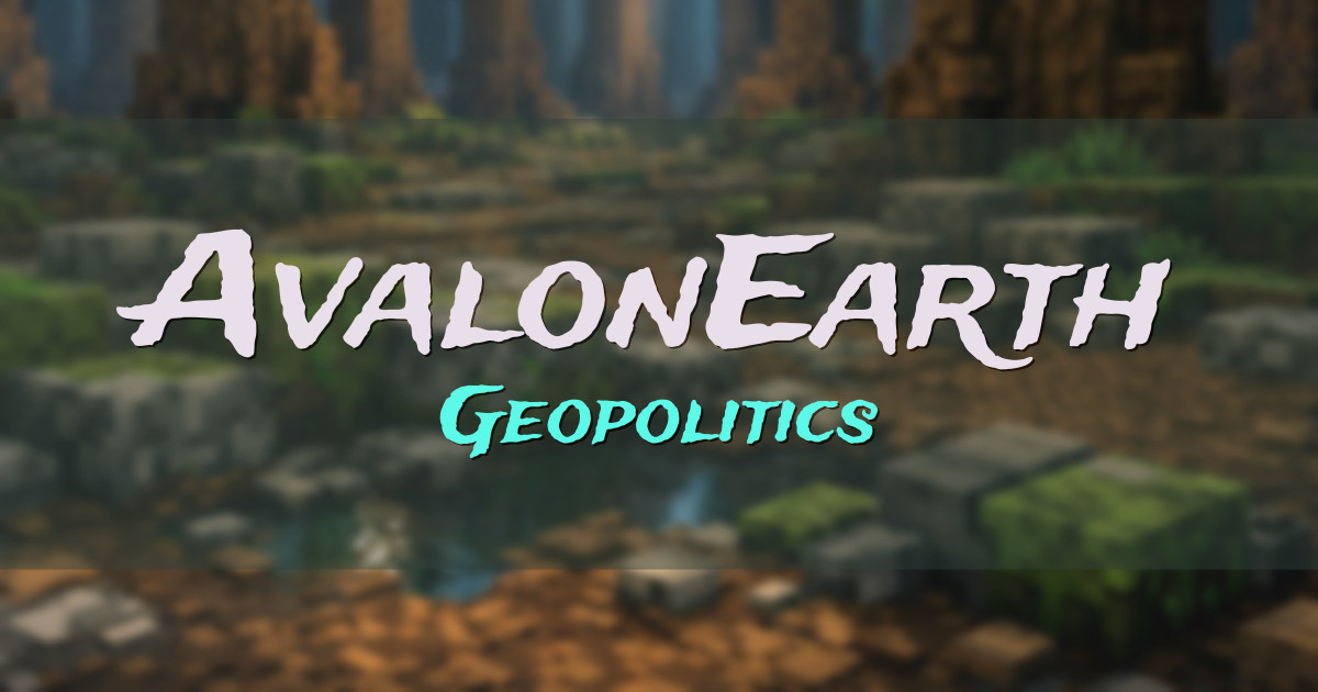AvalonEarth Geopolitics Minecraft server