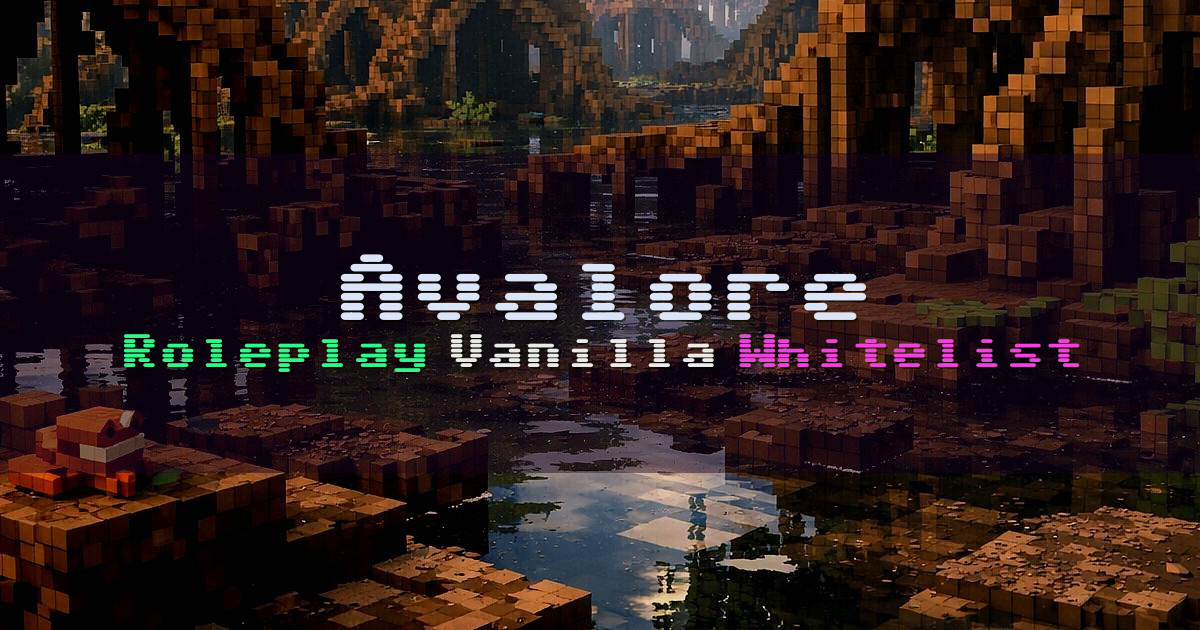 Banner for Avalore Roleplay in the Southern Reach (mc.avalore.net)