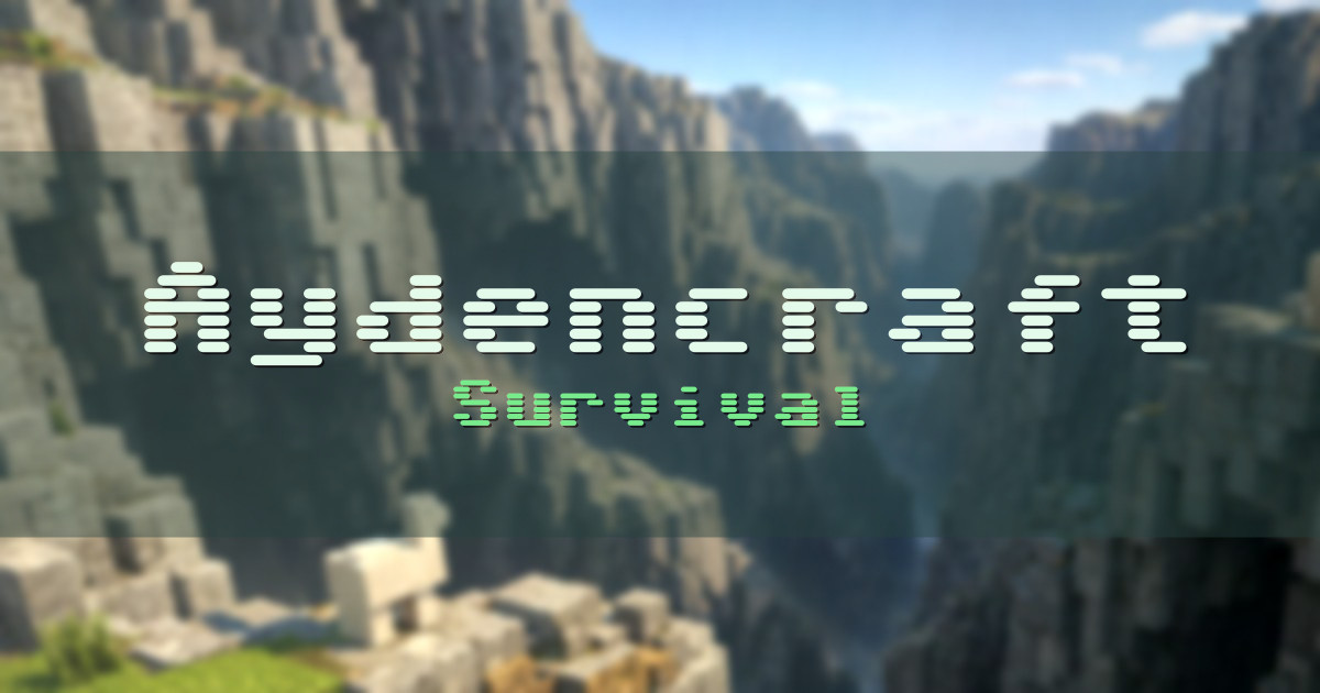 Aydencraft Survival Minecraft server