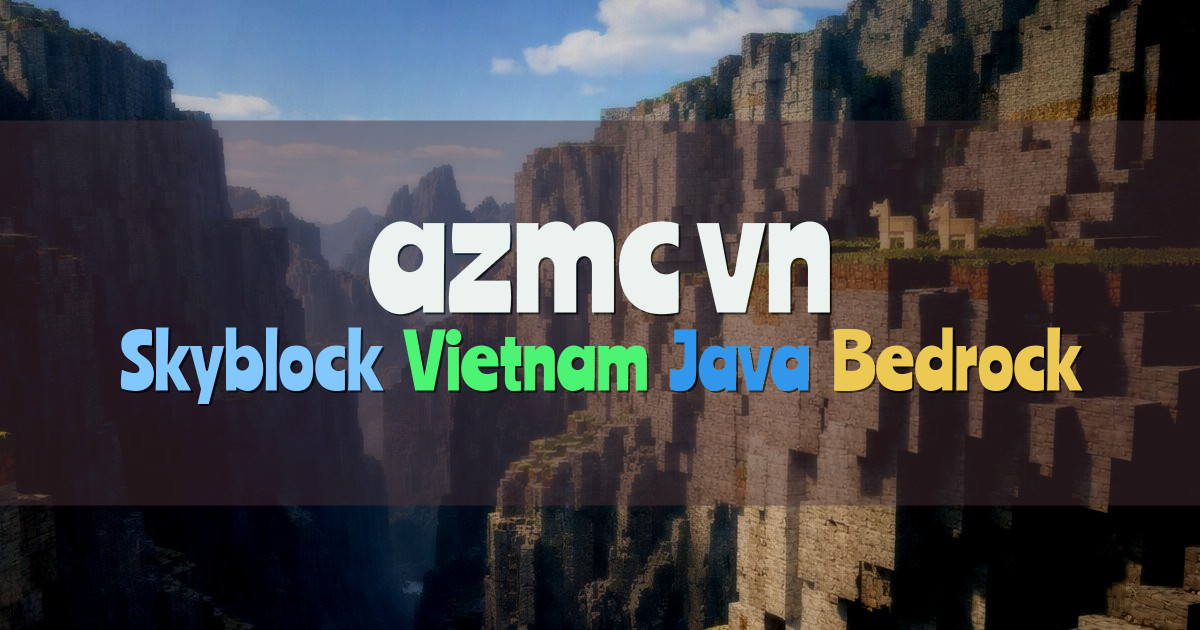 Banner for azmc.vn Vietnam Skyblock Server (azmc.vn)
