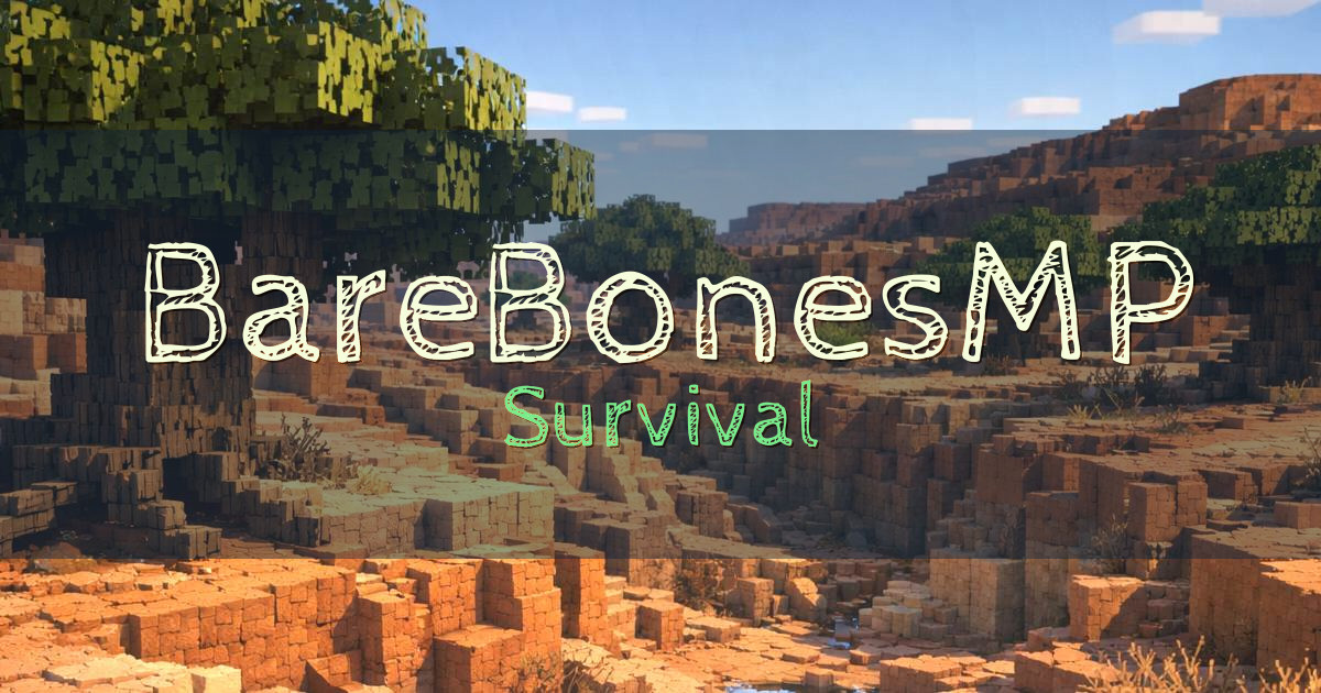 Banner for BareBonesMP Survival (play.barebonesmp.com)
