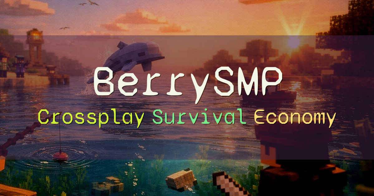 Banner for BerrySMP Crossplay Survival SMP (org.berrysmp.net)