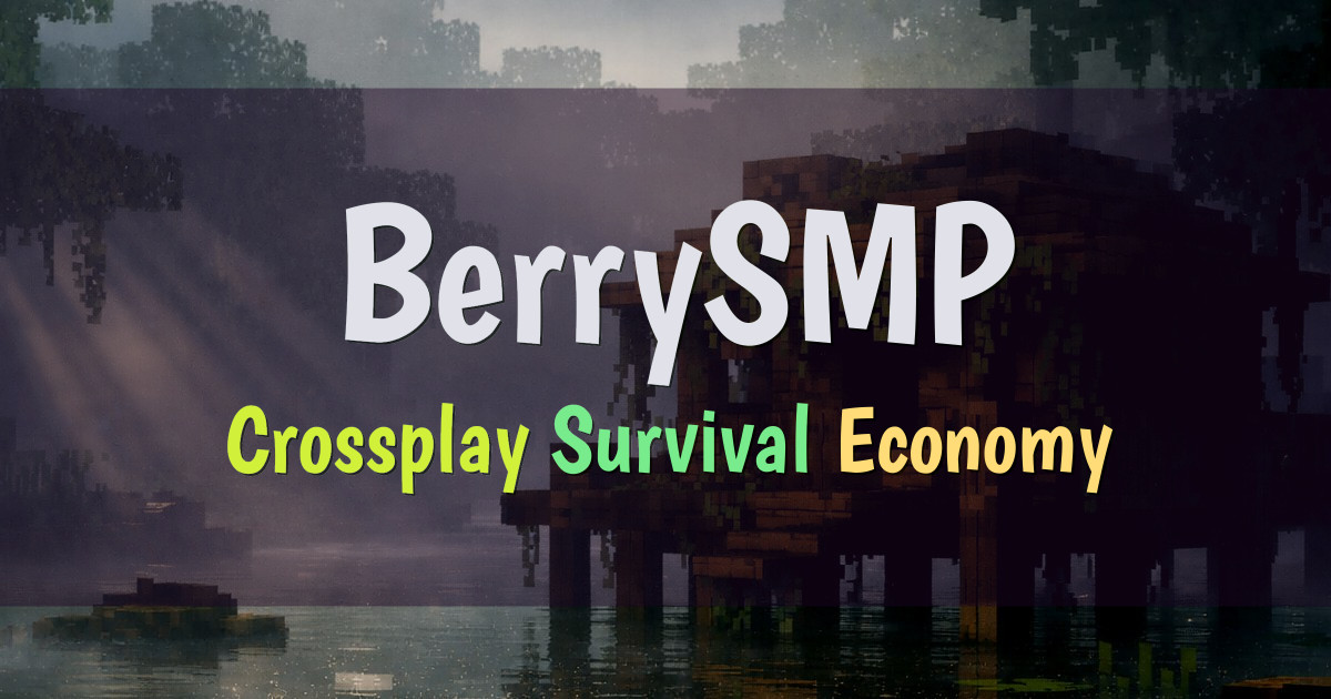 Banner for BerrySMP Crossplay Survival SMP (org.berrysmp.net)