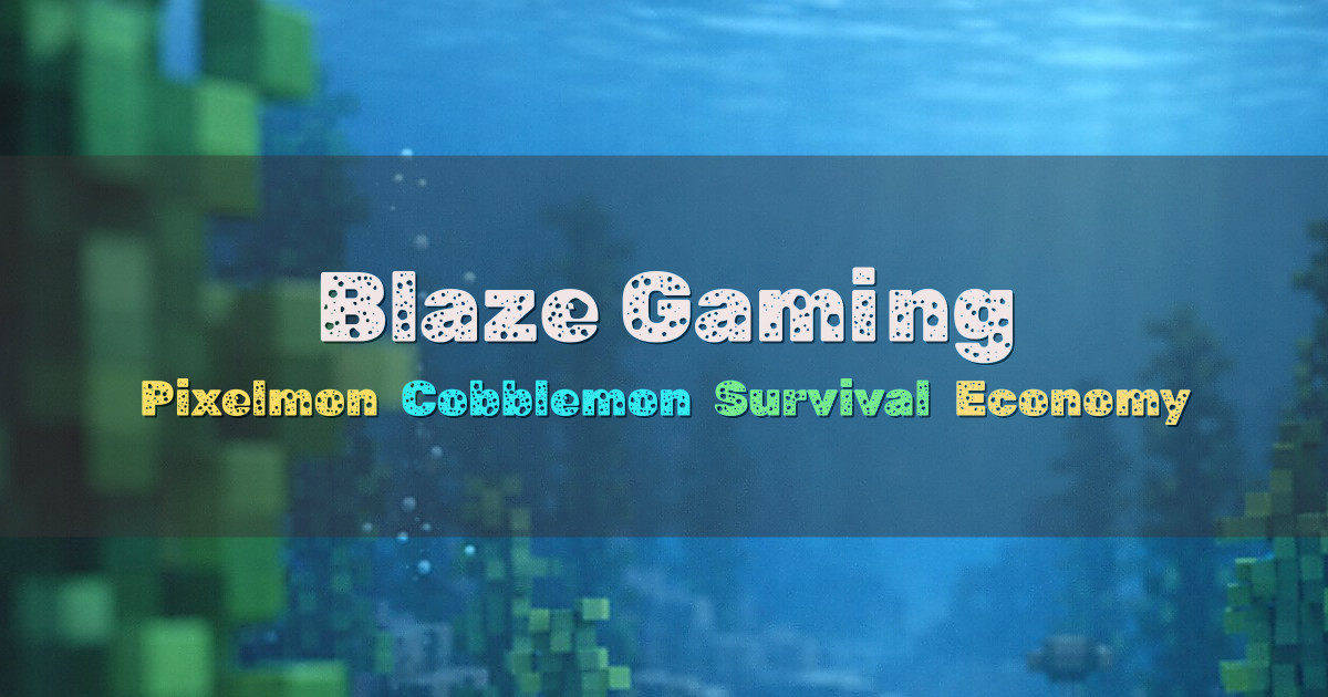 Banner for Blaze Gaming Pixelmon and Cobblemon Network (org.mc-blaze.com)
