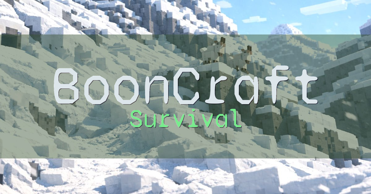 BoonCraft Survival Minecraft server