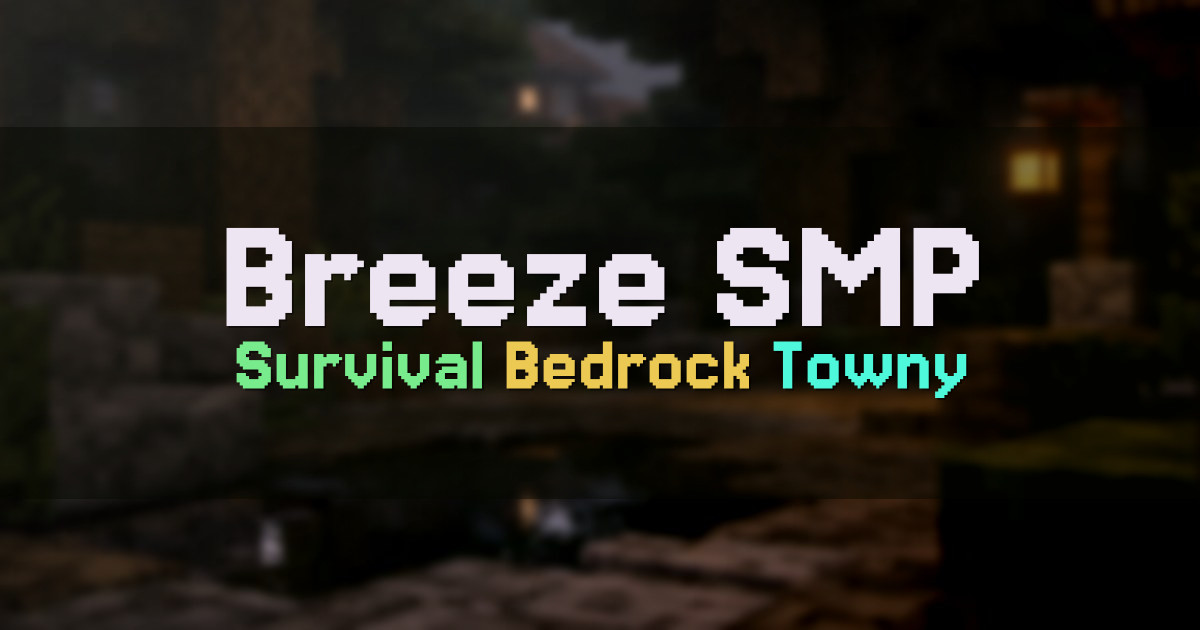 Banner for Breeze SMP 1.21 Survival with Bedrock Support (hub.breezesmp.com)