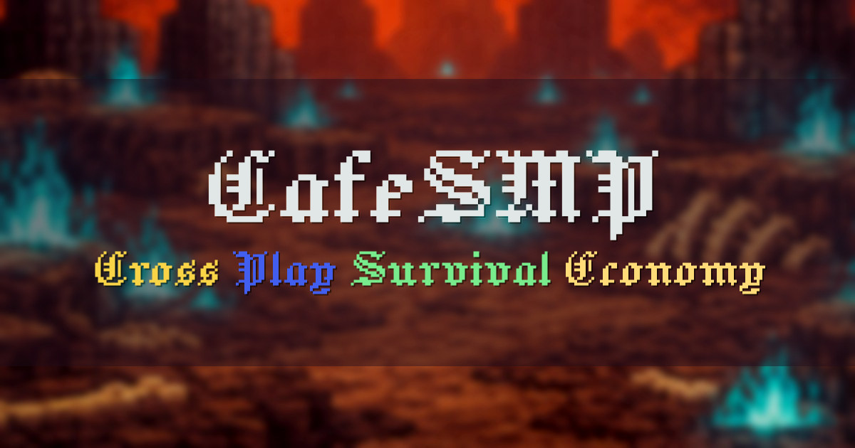Banner for CafeSMP Cross Play Survival SMP (join.smp.cafe)