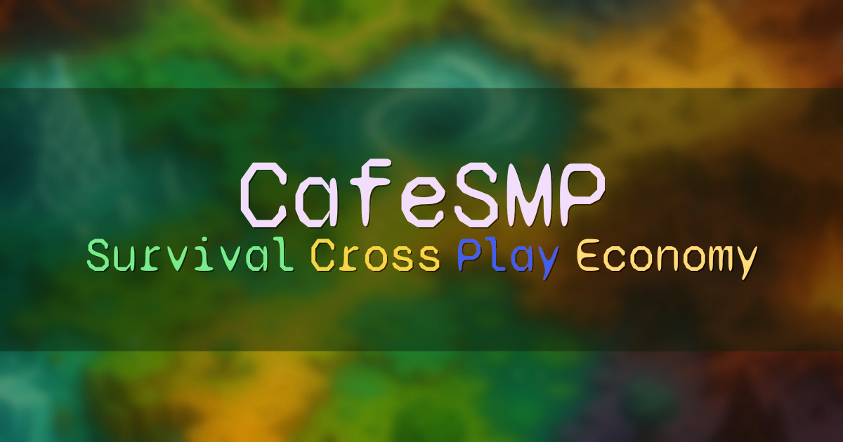 Banner for CafeSMP Cross Play Survival SMP (join.smp.cafe)