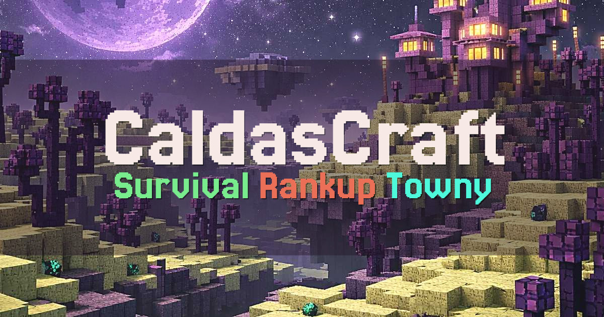 Banner for CaldasCraft Survival com Rankup Skills e Towny (mc.caldascraft.eu)