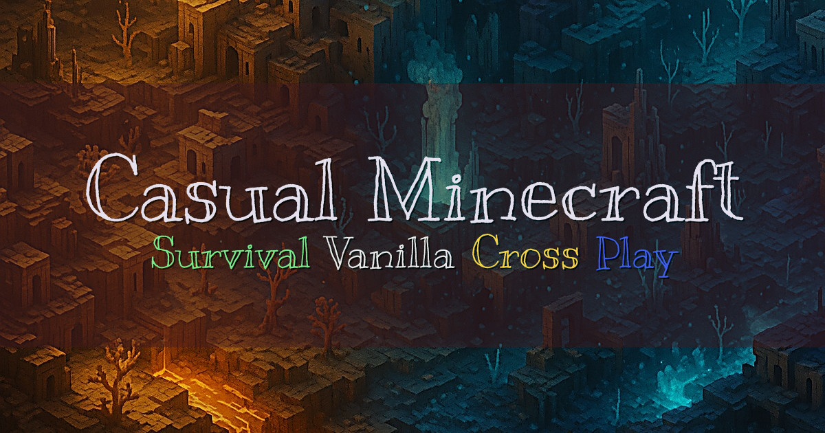 Banner for Casual Minecraft Classic Survival SMP (casualminecraft.fun)