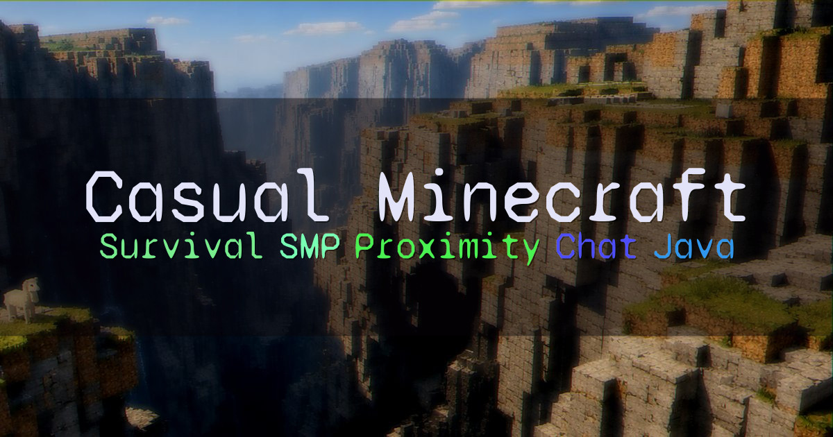 Banner for Casual Minecraft Classic Survival SMP (casualminecraft.fun)