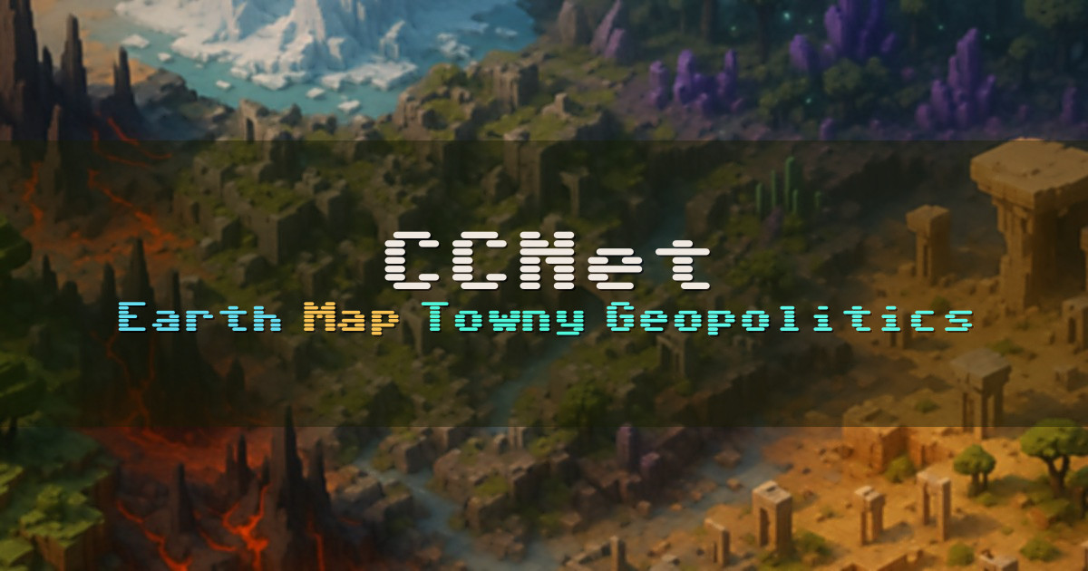 Banner for CCNet Nations Earth Geopolitical Sandbox (ms.ccnetmc.com)