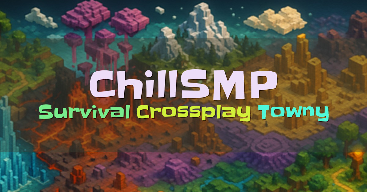 Banner for ChillSMP Semi Vanilla Survival SMP (org.chillsmp.org)