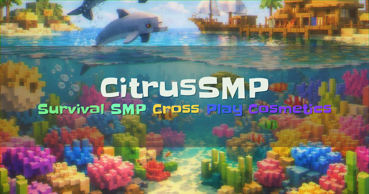 Banner for CitrusSMP Cross Play Survival SMP (play.citrussmp.net)