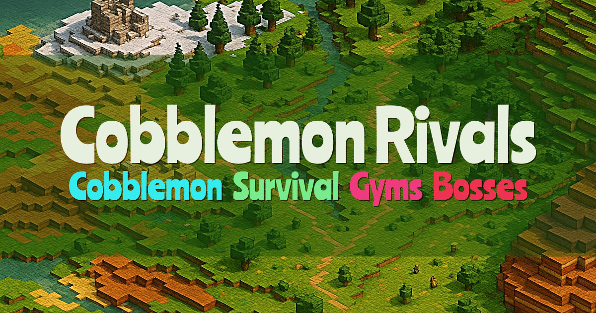 Banner for Cobblemon Rivals Cobblemon Survival with Gyms (play.cobblemonrivals.com)