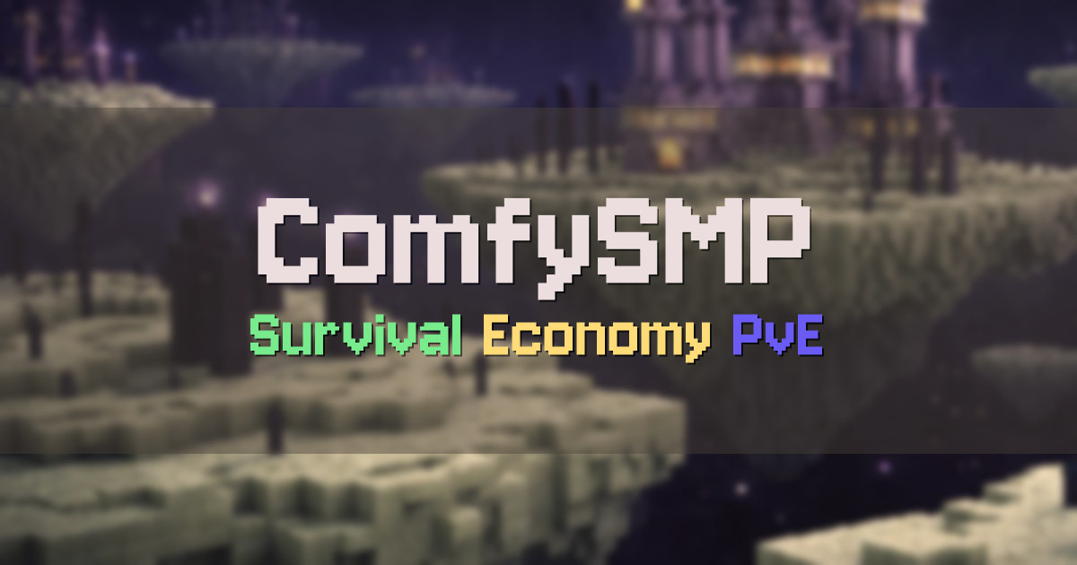 Banner for ComfySMP Survival SMP Economy (play.comfysmp.com)