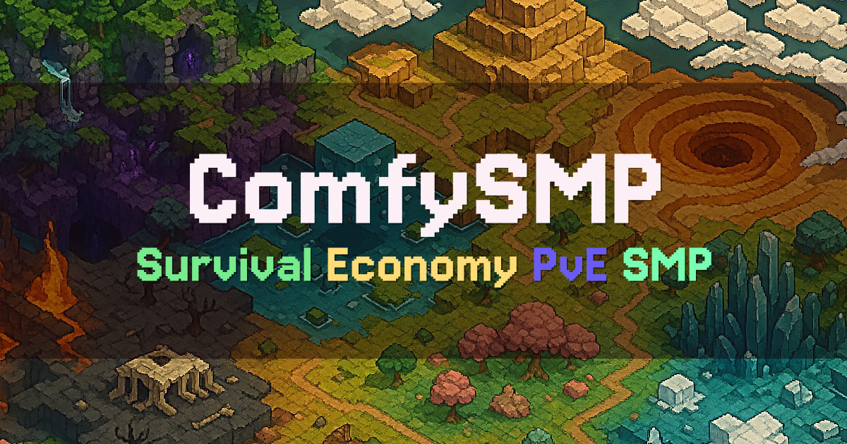 Banner for ComfySMP Survival SMP with Economy and Warps (play.comfysmp.com)