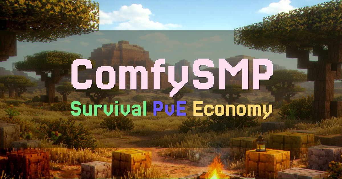 Banner for ComfySMP Survival SMP with Economy (play.comfysmp.com)