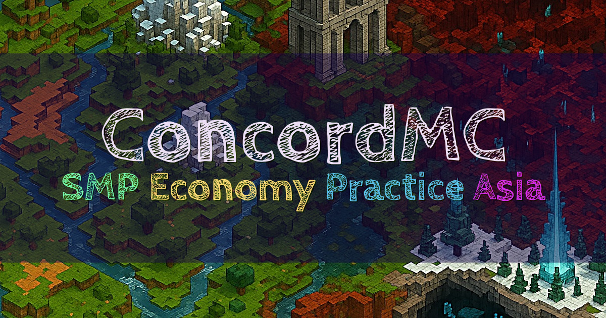 Banner for ConcordMC SMP Economy and Practice (play.concordmc.net)