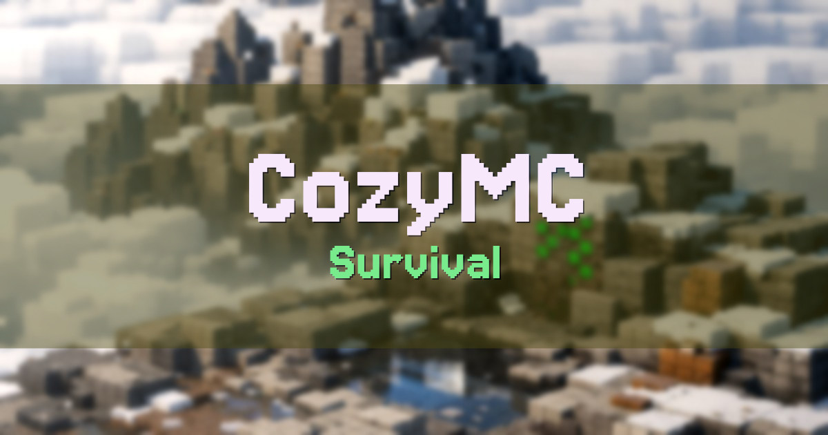 Banner for CozyMC Survival