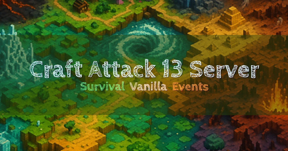 Banner for Craft Attack 13 Community Survival Server (craftattack.me)