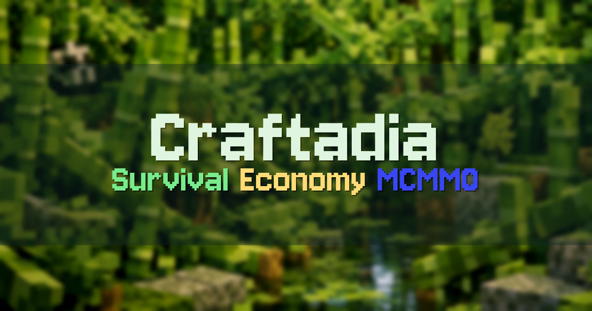 Banner for Craftadia Survival with Economy and MCMMO (mc.craftadia.com)