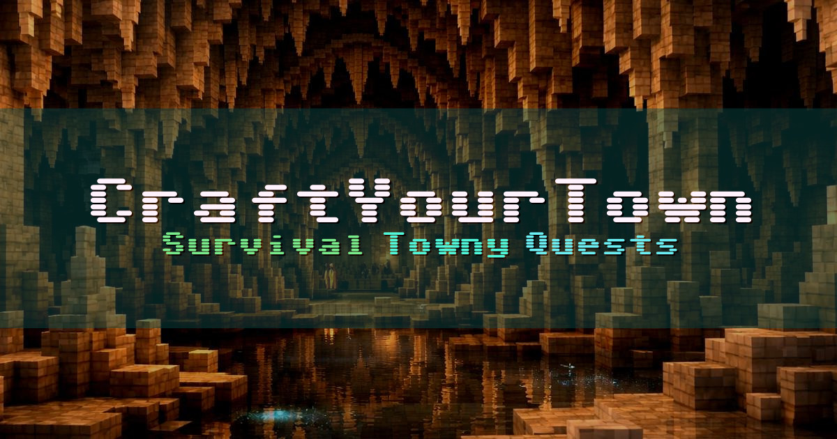 Banner for CraftYourTown Towny Survival with Quests (org.cyt.gg)