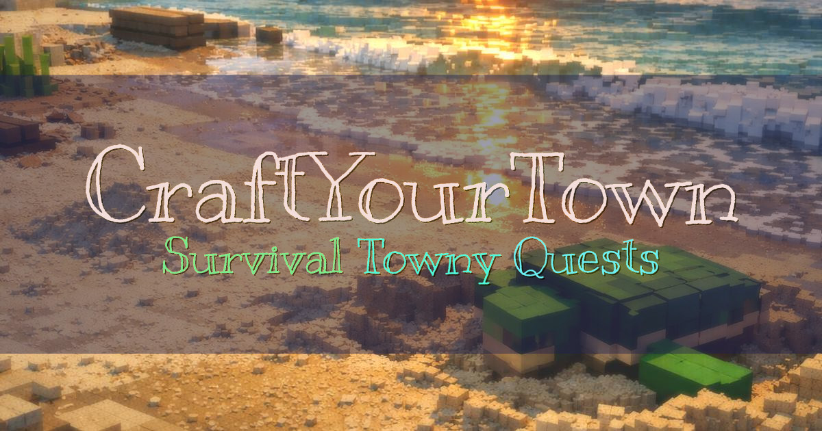 Banner for CraftYourTown Towny Survival with Quests (org.cyt.gg)