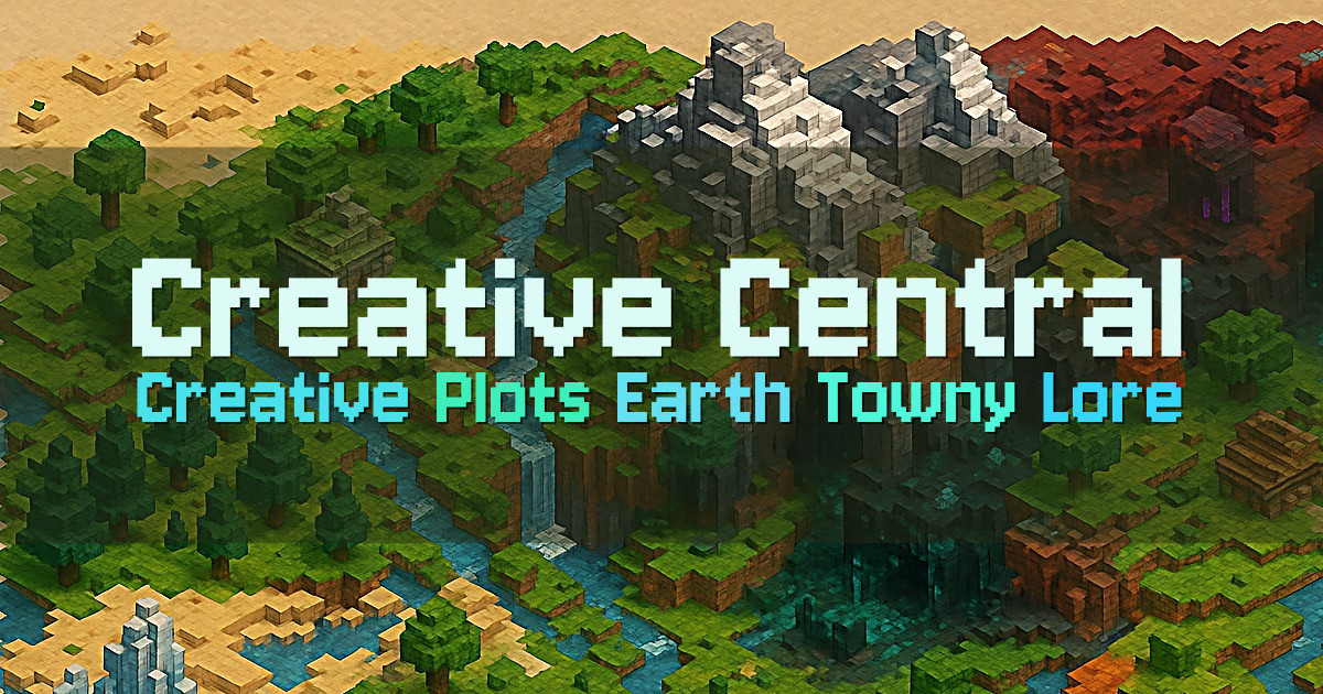 Banner for Creative Central Creative Plots and Earth Towny (play.creative-central.net)