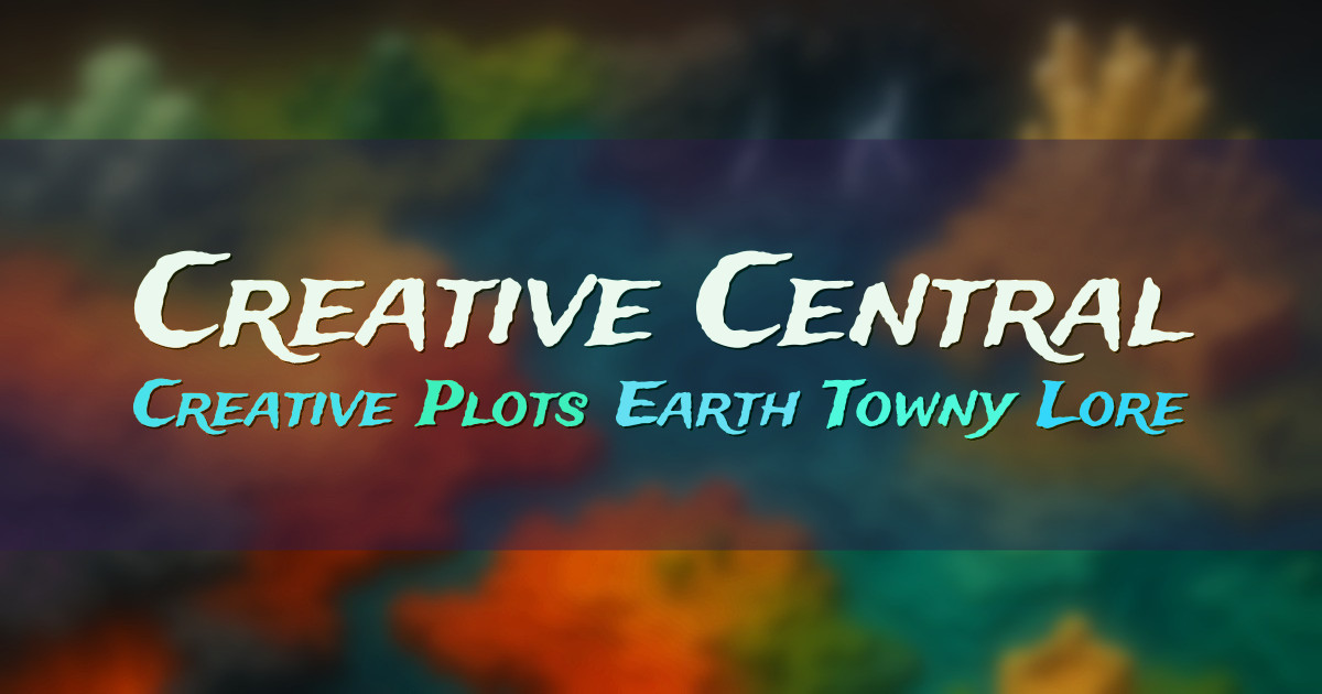 Banner for Creative Central Creative Plots and Earth Towny (play.creative-central.net)