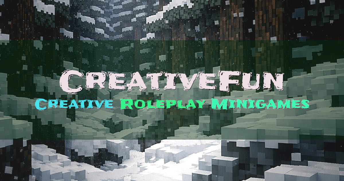 Banner for CreativeFun Creative Plots Roleplay Minigames (play.creativefun.net)