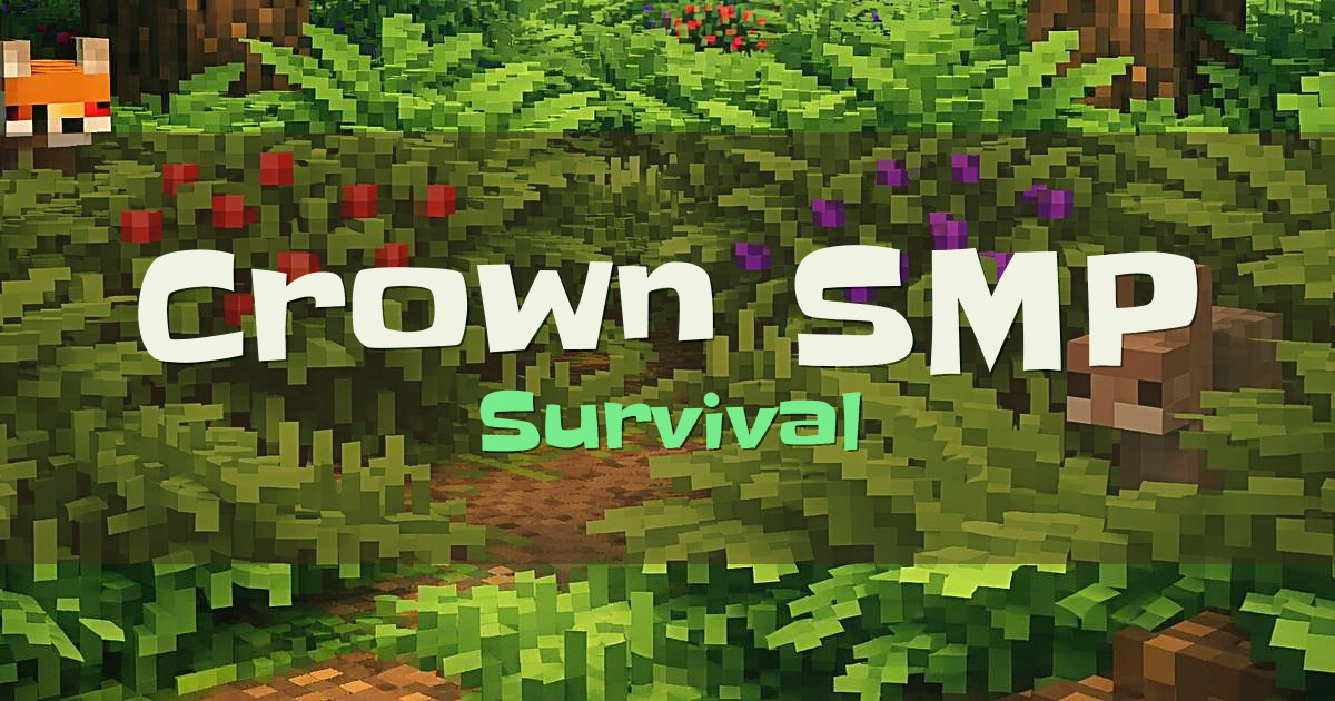 Banner for Crown SMP Survival (crown.smp.live)