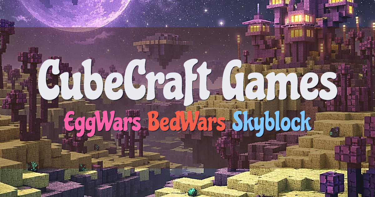 Banner for CubeCraft Games Large Minigame Network