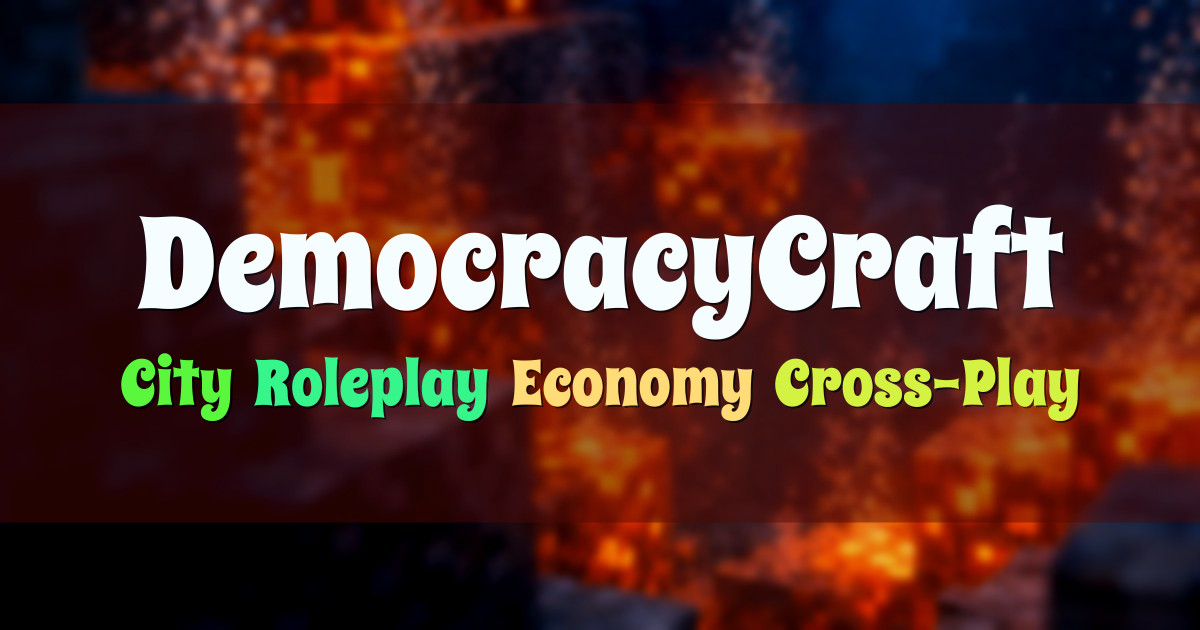 Banner for DemocracyCraft City Roleplay Server