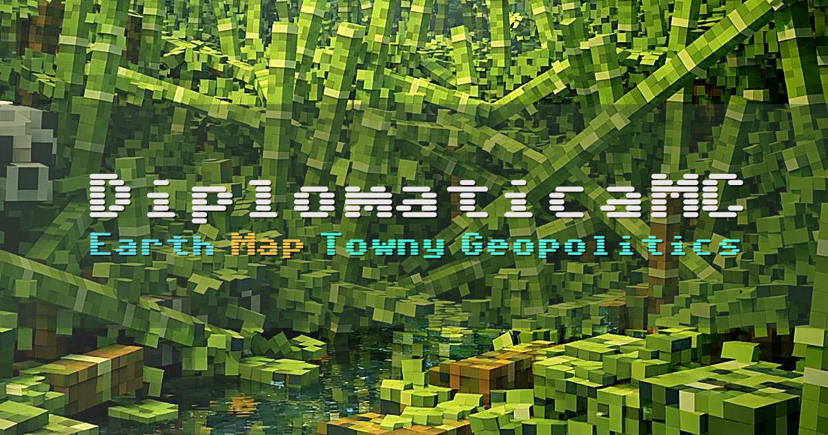Banner for DiplomaticaMC Earth Map Towny Geopolitics (diplomaticamc.com)