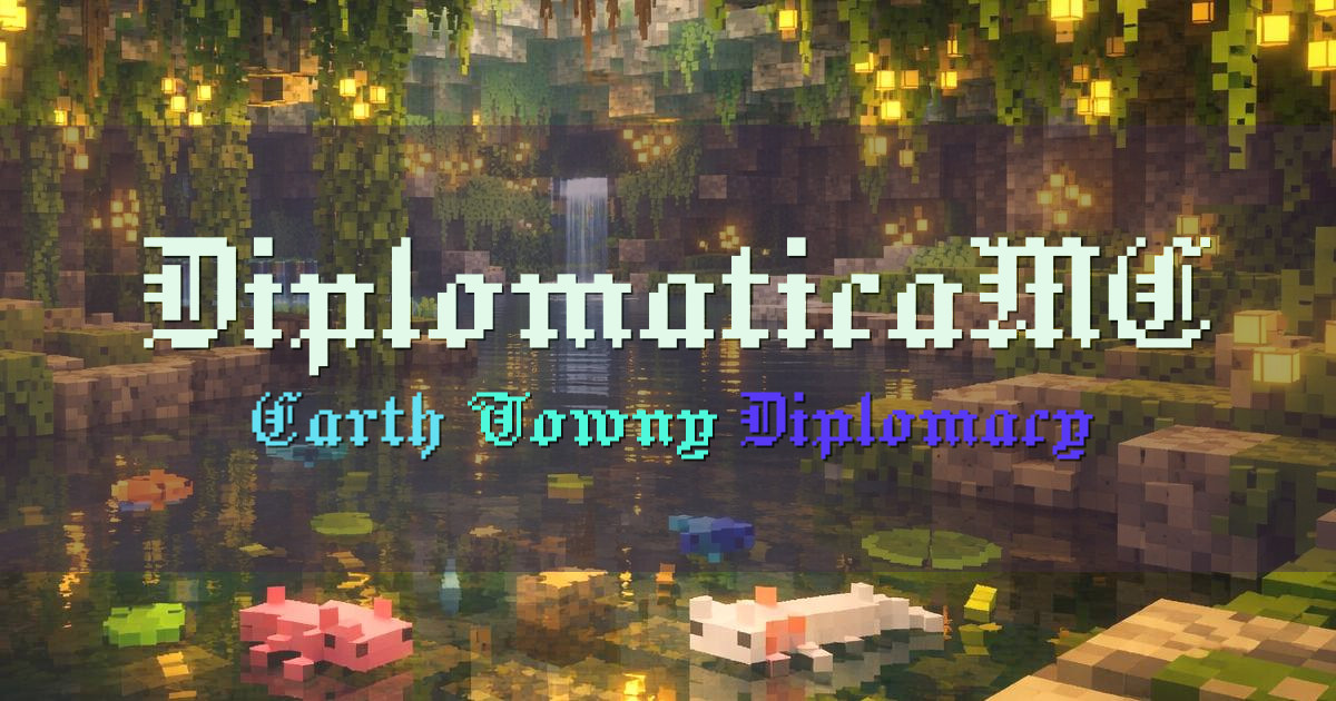 Banner for DiplomaticaMC Geopolitical Earth Towny Server