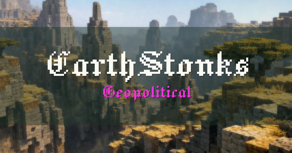 Banner for EarthStonks Geopolitical (play.stonksmc.com)
