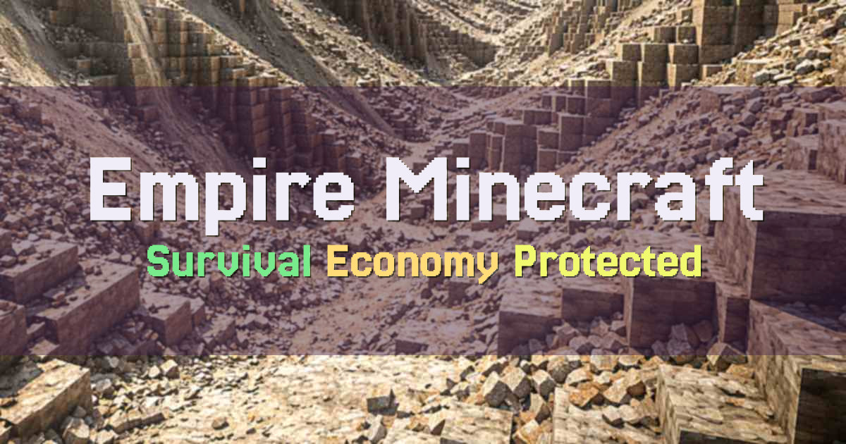 Banner for Empire Minecraft Vanilla Style Survival with Protected Towns (play.emc.gs)
